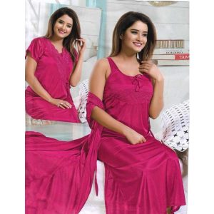 Gorgeous Red 2 Parts Night Dress