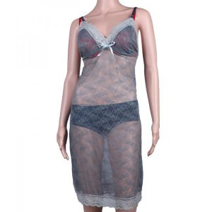 Fancy Ash ladies Net Nighty