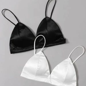 Solid Backless Satin Pads bra