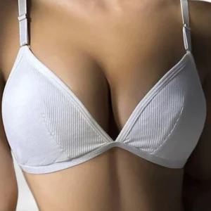 Women's Comfort Cotton Bralette Lightly Padded Three Quarters Bra