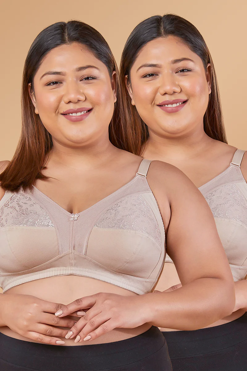 L.NUDE-L.NUDE_aab15ec1-1f6c-4689-83b9-9d31c358a90c Lace Design High Coverage Bra | M 3308 Pack of 2 | L.NUDE L.NUDE - Image 1