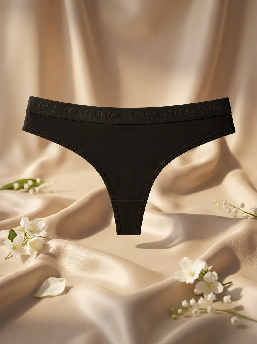 Product_floating_on_silk_fabric_202606290119 Womens Soft Cotton Breathable Thong Panty - Image 1