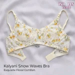 Kalyani cotton bra Light Orange color