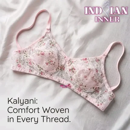 Kalyani cotton bra Light pink color